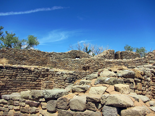 sky newmexico ancient ruins rocks aztec pueblo ancientwalls aztecruins