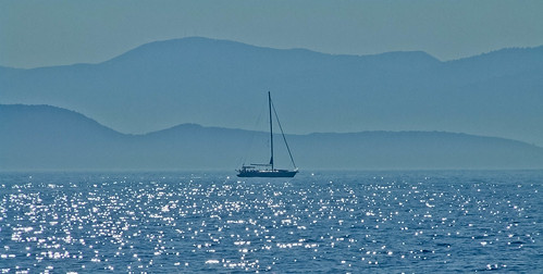 blue sea vacation seascape mountains water sunrise boat holidays mediterranean ship yacht ships greece ioniansea parga the4elements greecegreekholidays