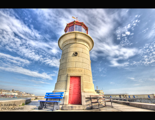uk blue light sea england sky lighthouse brick water canon eos kent harbour south sigma east 1020mm hdr ramsgate 60d