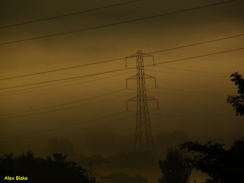 mist wales sunrise pylon flickr365