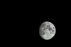 222/365: Wednesday, August 10, 2011: Moon 93% of Full