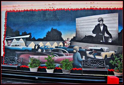 arizona route66 mural williams july diner cruisers jamesdean 2011