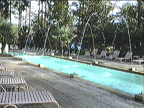 usa color colour tree fountain pool analog america mississippi garden pond ms 1998 nineties ridgeland canadagood vhstapecapture