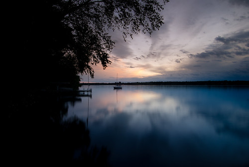 sunset lake mi sailboat dock nikon dusk michigan peaceful hagerman d80