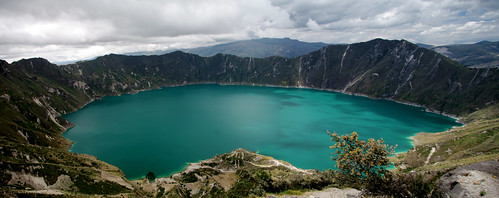 panorama lake mountains southamerica clouds landscape ecuador paisaje crater nubes andes laguna montañas quilotoa sudamérica