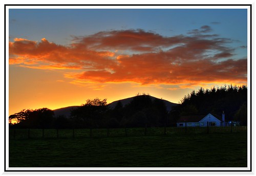sunset orange home canon photography scotland photo colours 1855mm hdr pentlands midlothian penicuik 600d
