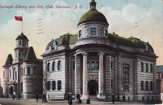 Postcard: Carnegie Library and City Hall, c.1905