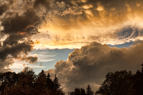 sunset sky clouds evening collingwood august thunderstorm 3652011