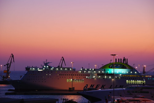 sunset ferry sunrise ship greece crete grèce heraklion minoan crète héraklion κρήτη hellás ηράκλειο iráklio ἑλλάσ