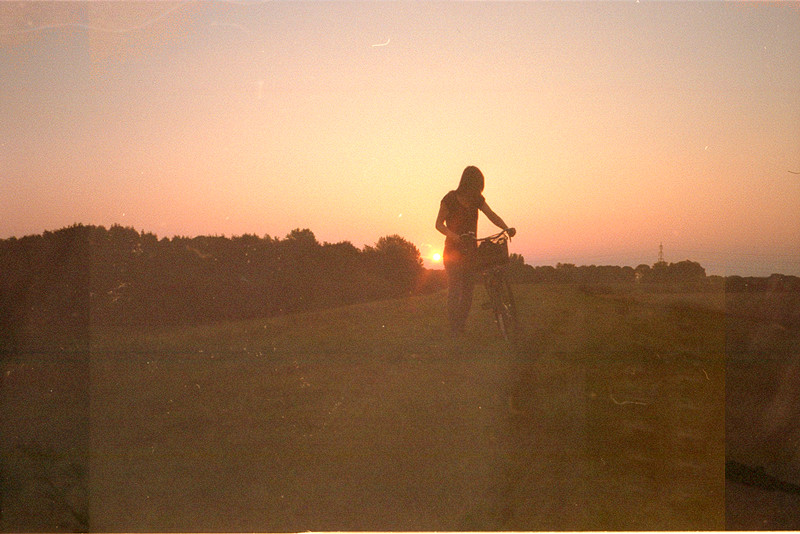 Le Love Blog Relationships Break Up Story Moving On Letting Go Photo Pic Image Just A Memory Girl Walking Her Bike At Sunset Untitled by dear caffeine, on Flickr