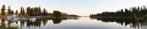 panorama sun lake reflection sunrise boats resort medicallake westmedical