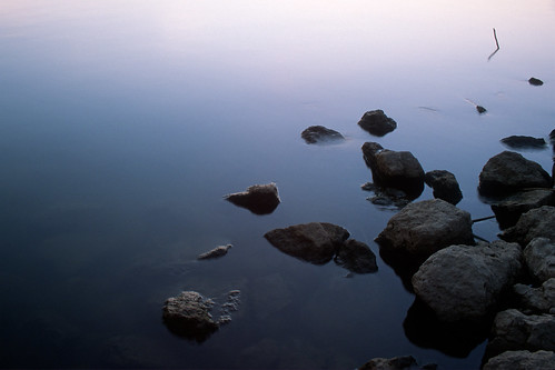 sunset ohio lake color film nature water landscape rocks cincinnati paintcreeklake