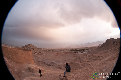 sunset landscape desert iran dusk fisheye yazd towerofsilence dna2iran