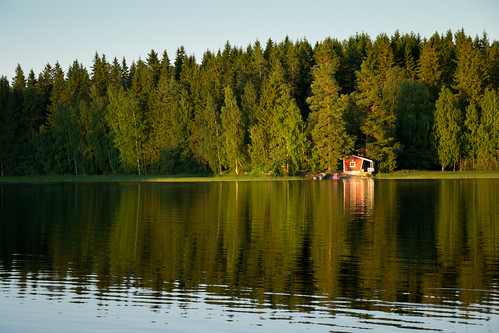summer finland cottage sauna ruovesi