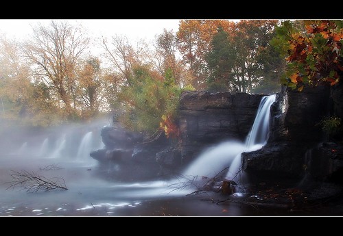 autumn fall waterfall arkansas naturaldam naturaldamarkansas