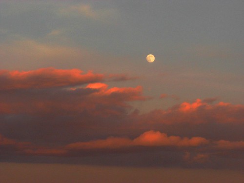 sunset sky moon clouds mexico skies luna bajacaliforniasur