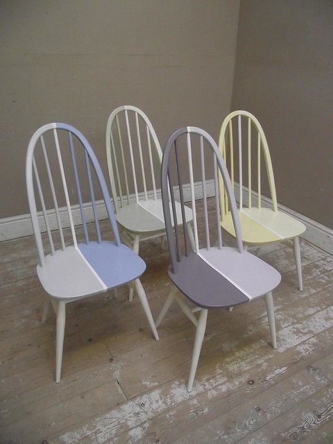 Set of four mid-century dining chairs - Etsy - Your place to buy