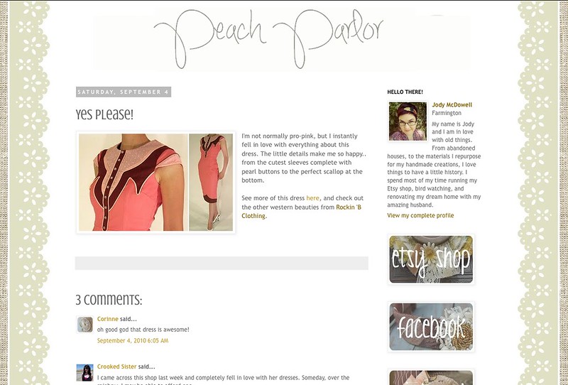 Peach Parlor blog feature