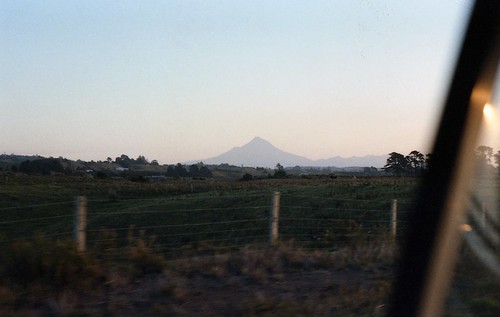 sunset newzealand mountain rural volcano outdoor taranaki urenui