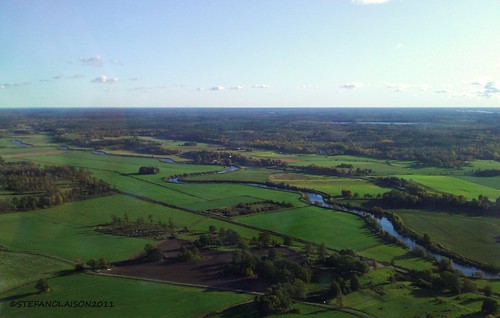 autumn rio landscape sweden paisaje småland helicopter å otoño sverige höst suecia helicoptero landskap helikopter flod emån färgochform
