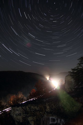 night train landscape star long exposure trails cliffs pa huntingdon