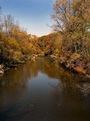 autumn fall water wisconsin river slow racine rootriver