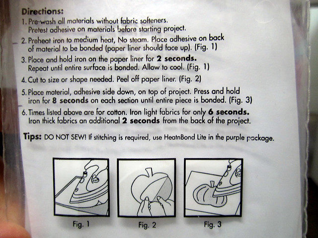 How to use fusible interfacing (an iron-on fabric heat glue)
