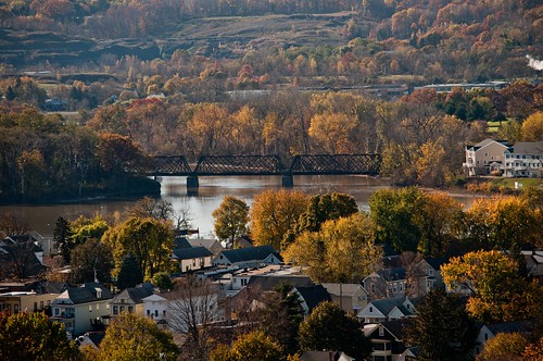 trestle autumn river