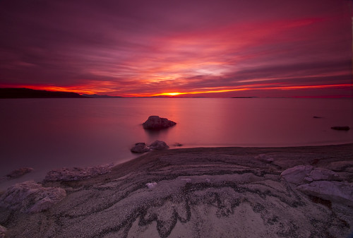 pink sunset reflection beach colors clouds sand antelopeisland utahstatepark nikond90