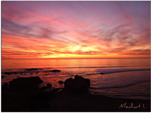 ocean sunset clouds rocks waves pacific medhathi coastalandwaterviewsbymi