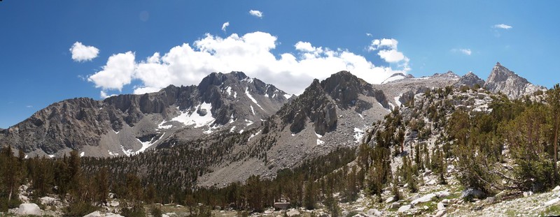 Panorama looking south toward University Peak