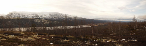 sky panorama lake mountains norway forest norge tundra opplandfylke dovrekommune