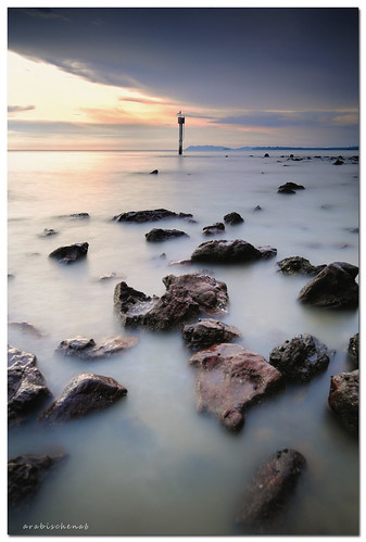 longexposure sunset sea lighthouse seascape beach rock landscape laut malaysia batu pantai schneider pasirpanjang nikkor1835mmf3545difed nikond700 leefilter09soft