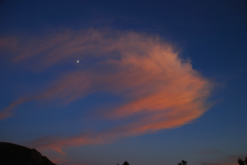 sunset cloud moon atardecer luna nube yokmoktree