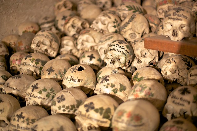 Skulls in the Hallstatt Bone Chapel