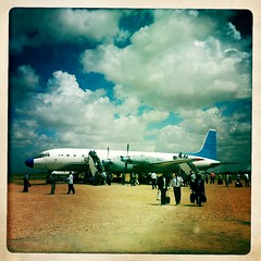 Arrival in Hargeisa airport  thru Iphone Hipstamatic , Somaliland