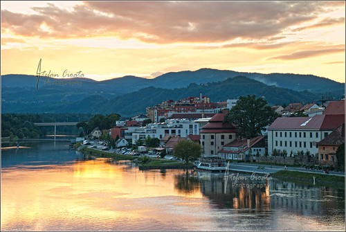 city trip light sunset summer vacation sun holiday reflection tourism water beautiful buildings river photography town photo europe image sale great stock best explore slovenia getty top10 maribor available outstanding drava dravariver 2012europeancapitalofculture