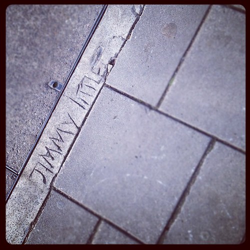 JIMMY LITTLE #london #wanstead #pavement #concrete #graffiti