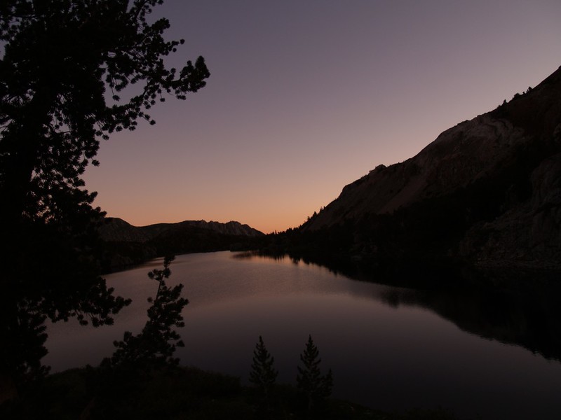 Long Lake sunset reflection