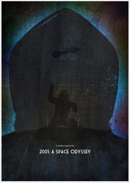 Posters Sci-Fi feitos com guache - nerd pai