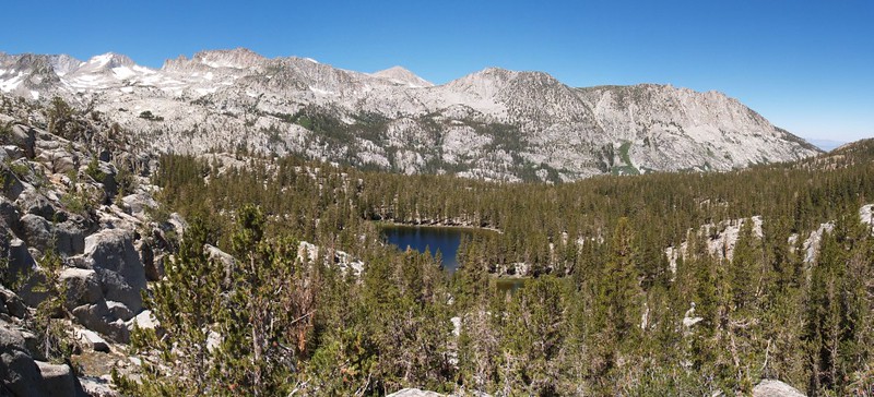 Panorama shot with Hurd Lake