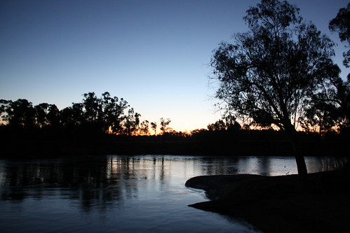 sunset river australia victoria nsw murrayriver