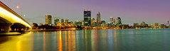 Perth City at Sunset Panorama