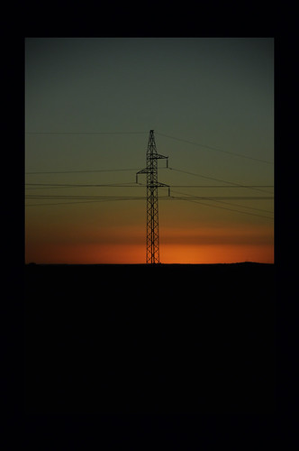 sunset spain energy power silouette electricity powerline silouettes