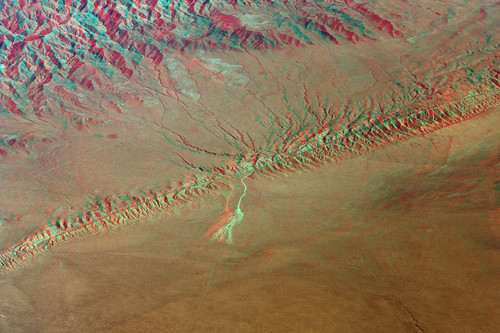 california 3d anaglyph aerial sanandreasfault redblue carrizoplain redcyan