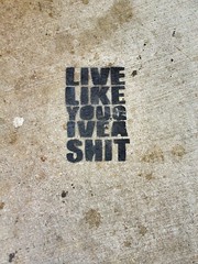 Live like you give a ...