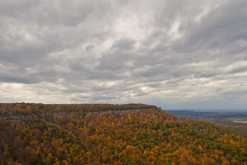 park autumn ny newyork fall day cloudy indian falls trail scenary albany ladder foilage thacher