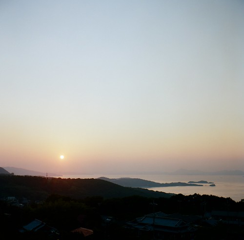 sunset island satie rolleicord 小豆島 ektar100