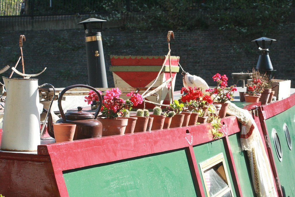 Houseboat Garden At Lisson Grove Moorings Aka Marylebone W Flickr