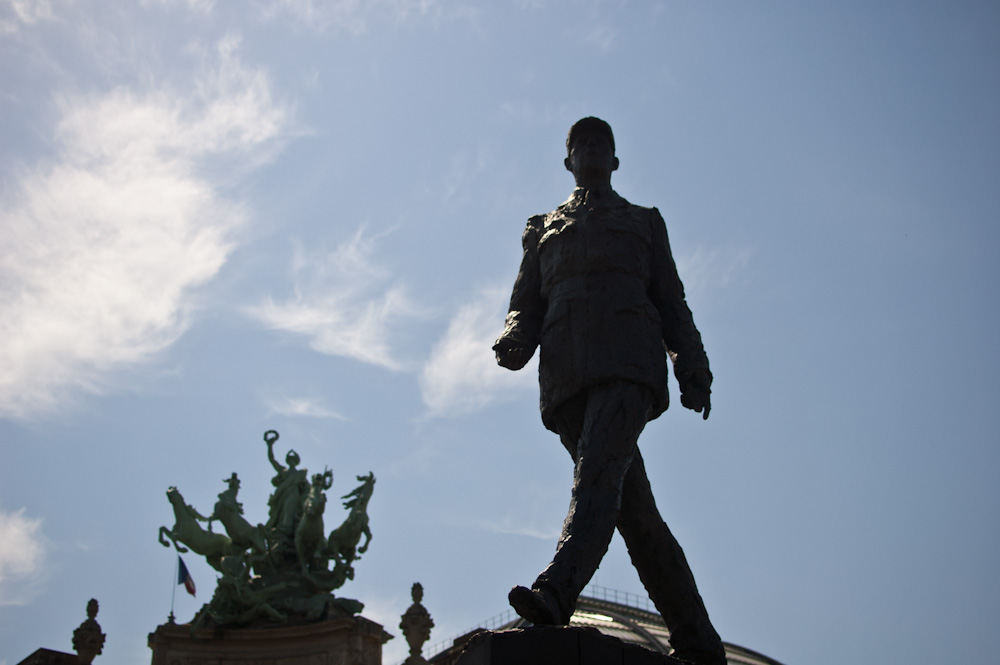 La estatua de Charles de Gaulle